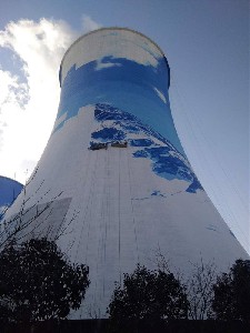 凉水塔美化