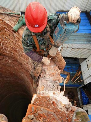 砖混烟囱人工拆除专业施工单位