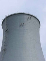 90米冷却塔刷油漆施工公司