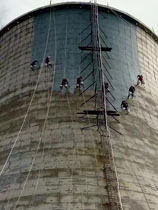 画画90米双曲线凉水塔施工公司